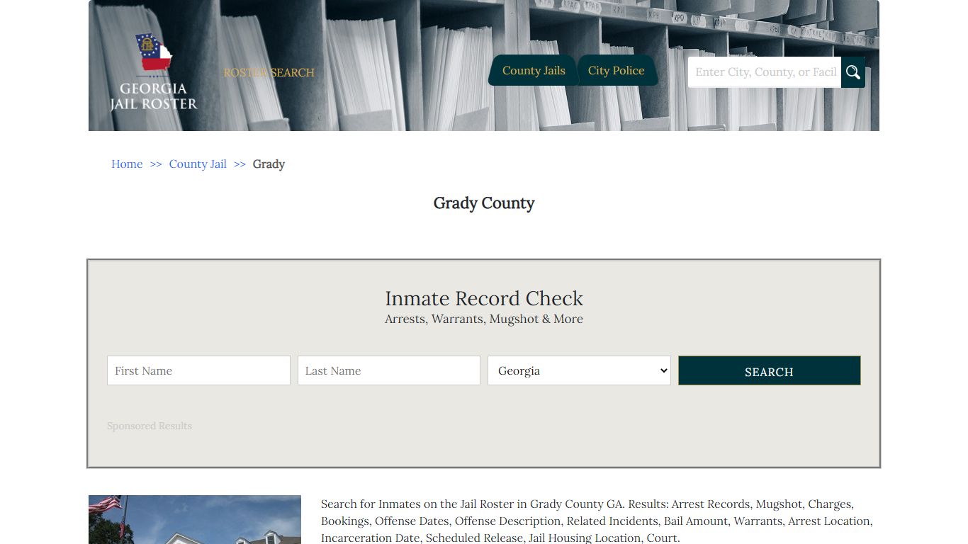 Grady County - Georgia Jail Inmate Search